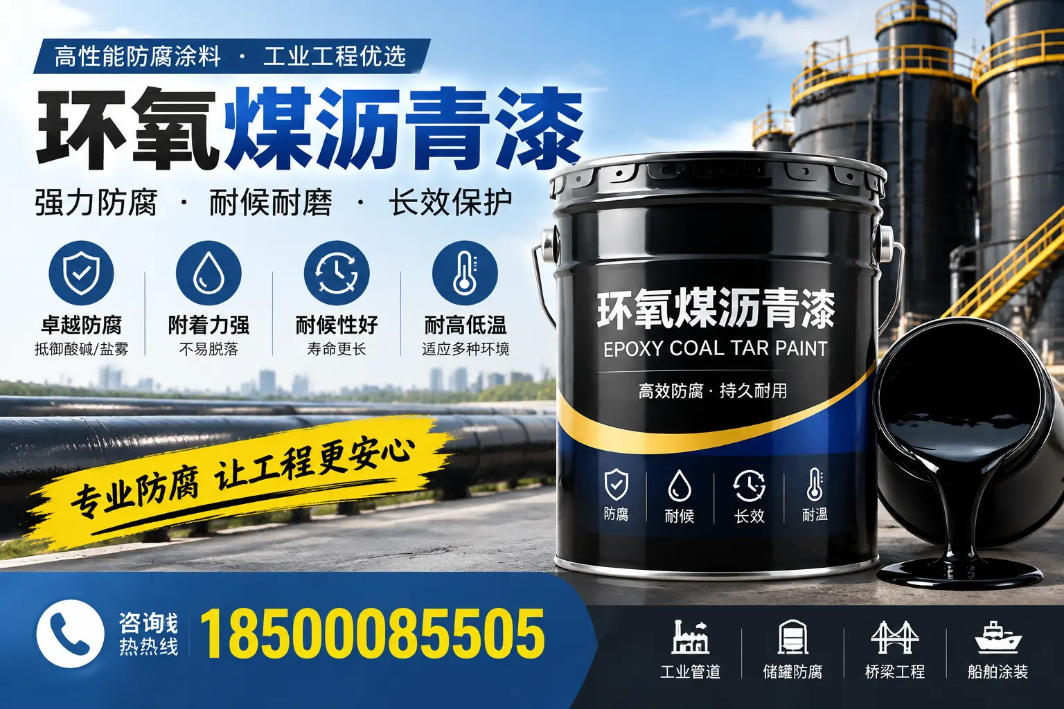 环氧煤沥青漆的施工方法与注意事项，确保在淄博顺利完成